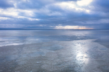 Landscape of the Vistula Spit by the Baltic Sea. Poland