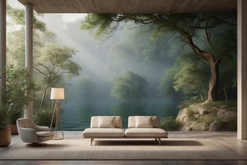 Interior design using natural elements