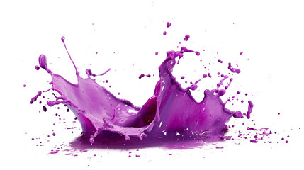 Purple Liquid Splashing