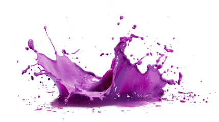 Purple Liquid Splashing