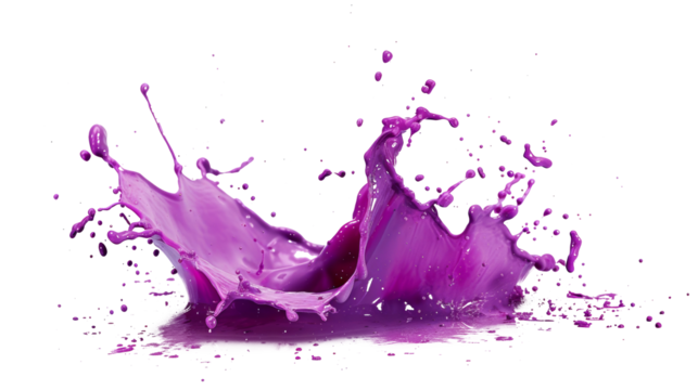 Purple Liquid Splashing