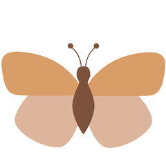 Flat butterfly icon vector illustration