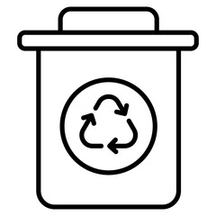 Recycling Bin  Icon Element For Design