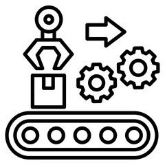 Conveyor System  Icon Element For Design