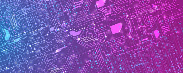 Abstract futuristic circuit computer internet technology board business dark background
