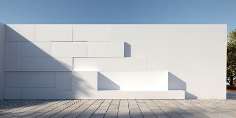 Simplified architecture for an outdoor wall.