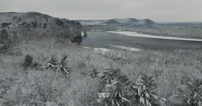 winter river