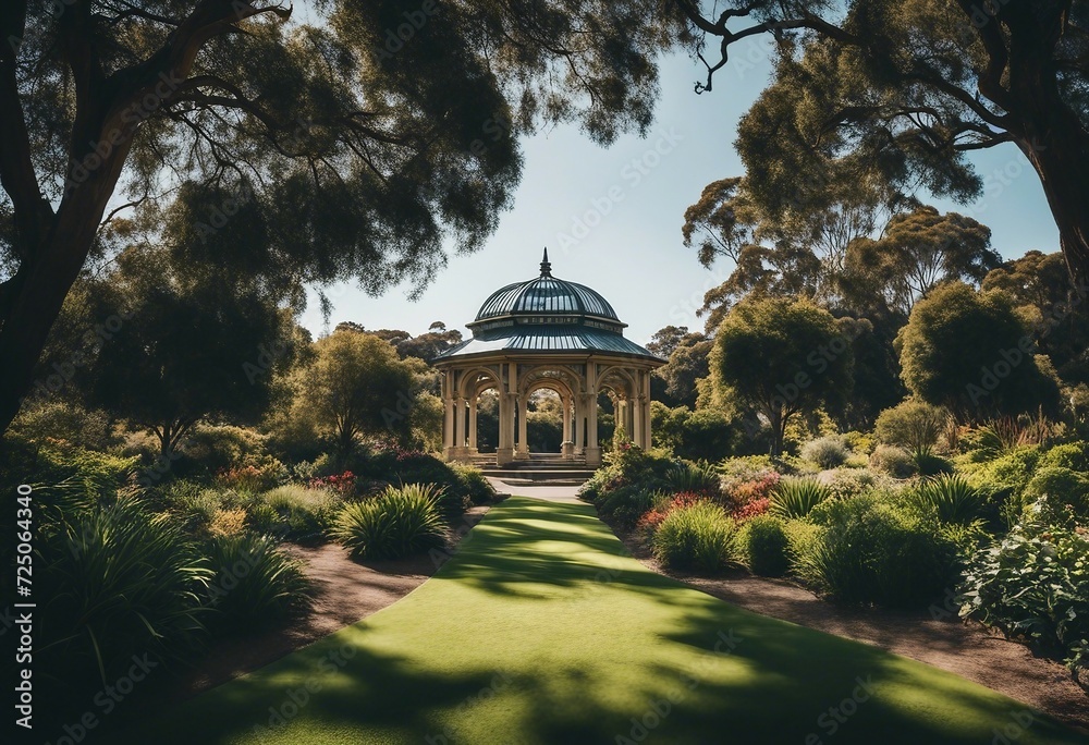 Wall mural Botanical gardens scenic view