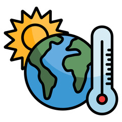 Climate Change  Icon Element For Design