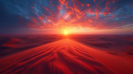 Möbelaufkleber sunrise over the desert © Zahoor
