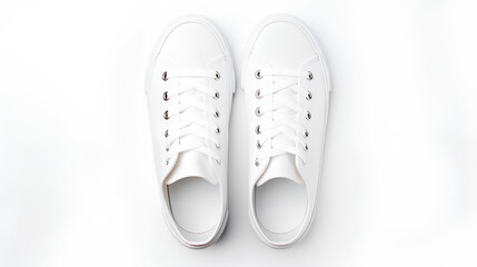 White slippers for models. Smooth bottom.
