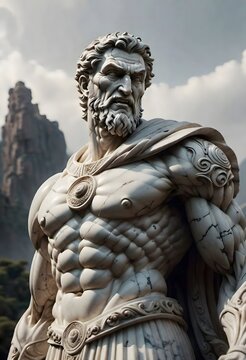 Greek God statue