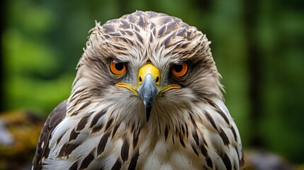 Close up portrait of a buzzard   stunning wildlife photography of majestic bird of prey