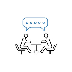 socialize concept line icon. Simple element illustration. socialize concept outline symbol design.