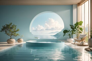 Modern natural bathroom