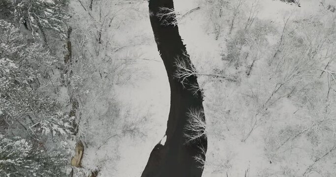 winter river