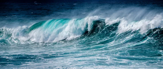 Fototapete Kanarische Inseln big sea wave