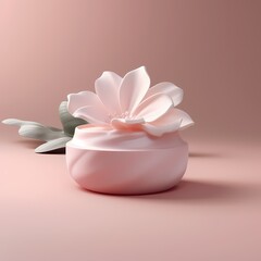 Serene Lotus Blossom Cosmetic Jar