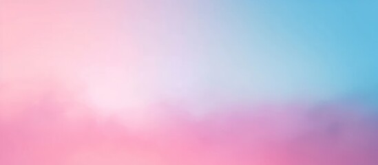 Abstract colorful Soft Pink to Blue Pastel Gradient Transition Background. AI generated image