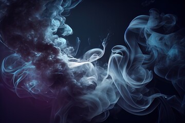 Smoke on black background
