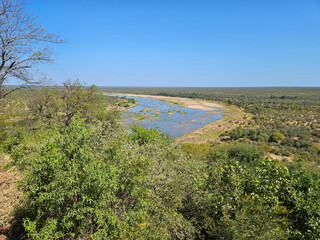 Afrikanischer Busch - Krügerpark - Olifants River / African Bush - Kruger Park - Olifants River /