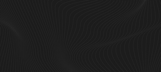 abstract background with flowing particles. Digital technology concept. Vector illustration