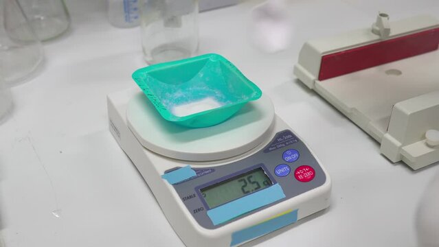 Preparation of the agarose gel. High quality 4k footage
