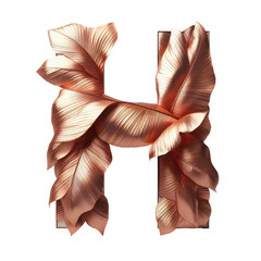 Isolated 3D Letter on a Clear PNG Canvas Generative AI 