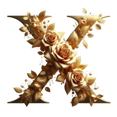 Obraz premium Isolated 3D Letter on a Clear PNG Canvas Generative AI 