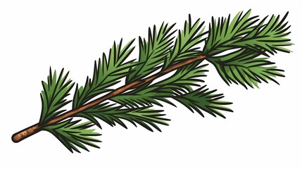 seamless background with coniferous branches pattern, coniferous, fir, 