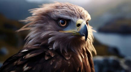 Obraz premium a close up of a bird