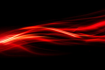 Vibrant Red Wave Energy: A dynamic abstract illustration featuring bright red hues, flowing lines, and energetic curves, creating a fiery backdrop with a touch of space-inspired design
