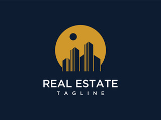 Modern architecture building concept logo inspiration	
