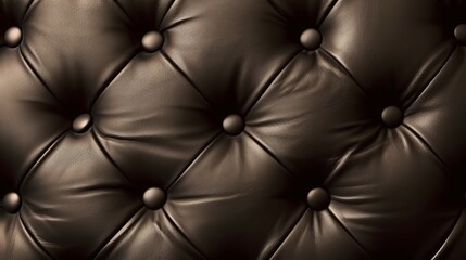textural backdrop displaying the black leather sofa's embroidery