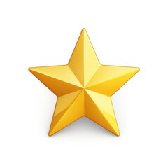 Obraz premium a yellow star on a white background