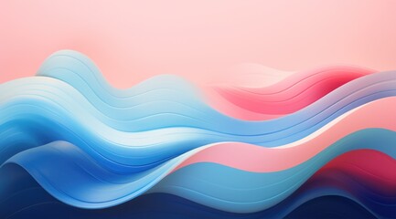 Fototapeta premium a blue and pink waves