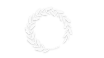 silver laurel wreath