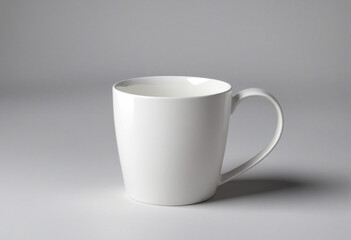 Ceramic Coffee Mug on Gray Background
