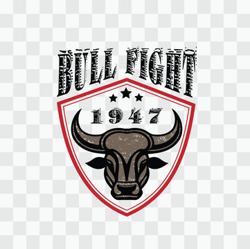 Collection of black bull icon illustrations, vectoral cow head portrait
