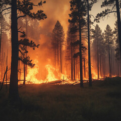 Understanding the concept of a wildfire.
