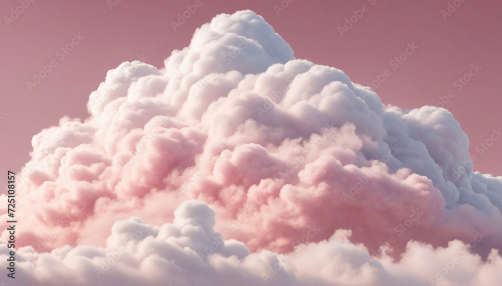 Canvas Prints pink clouds in a gentle haze - 3d rendering