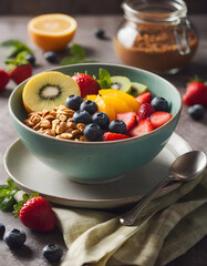 Porridge with fruits