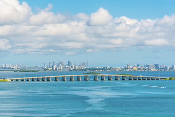 Skyline view of Miami Florida 