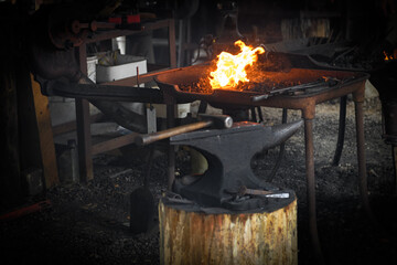 Blacksmith Forge and Tools