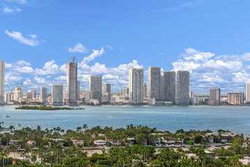 Skyline view of Miami Florida 