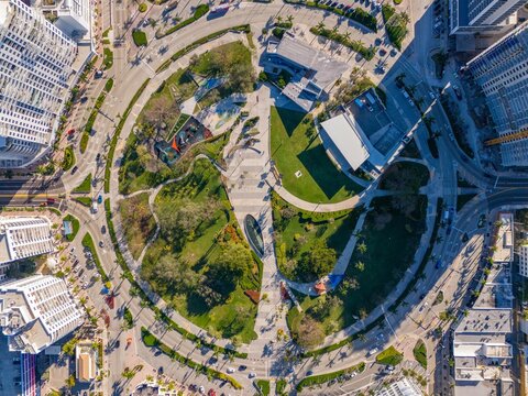 Stock photo Hollywood Young Circle direct overhead photo