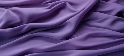 Fototapeta premium Soft Purple Satin Fabric Draped in Elegant Folds. Textile Cloth Background. Generative AI