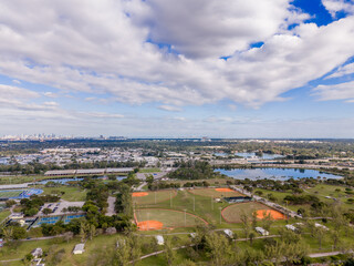 Tropical Park Miami stock photo print 2024