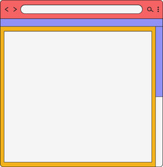 Colorful Retro UI Window Element