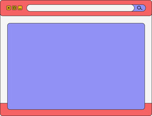 Colorful Retro UI Window Element